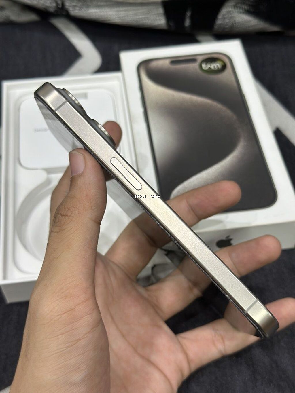 IPhone 15 Pro, 256 GB, Natural Titanium, Simsiz şarj - şəkil 2