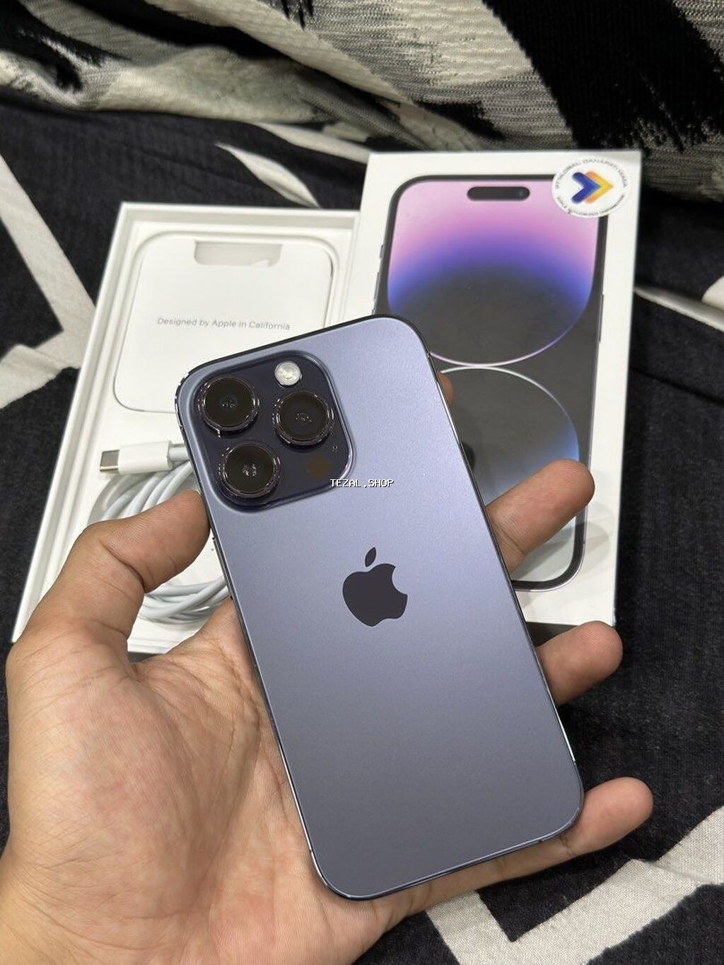 IPhone 14 Pro, 128 GB, Deep Purple, Simsiz şarj