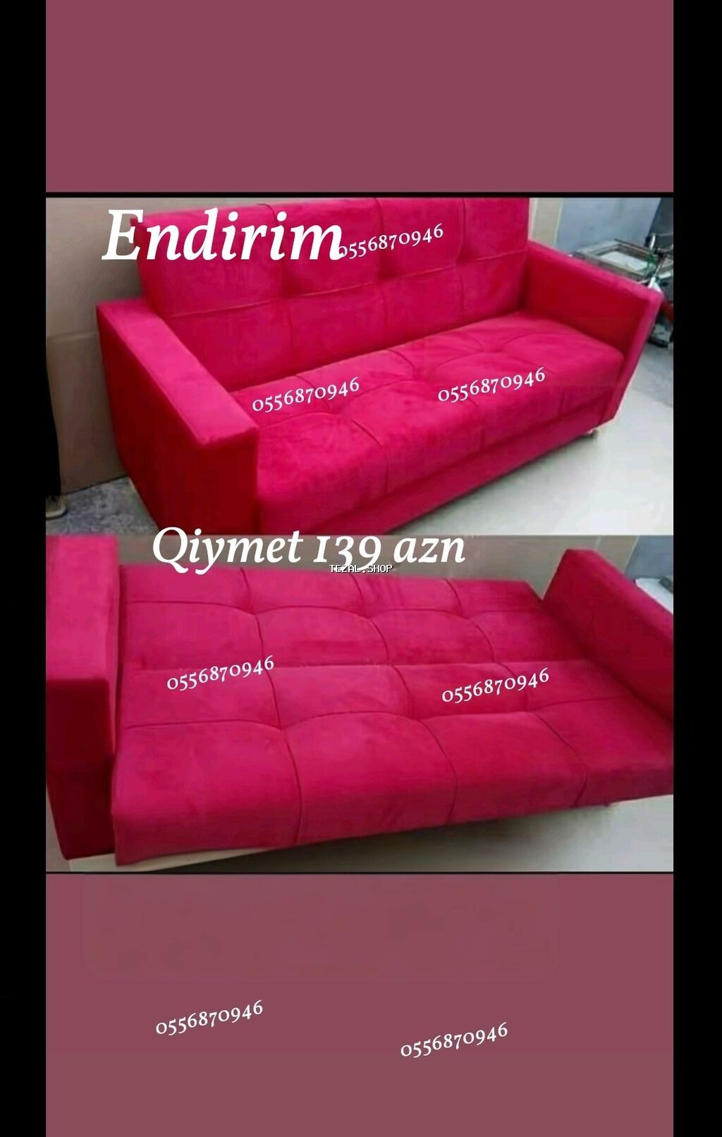 Divan, Yeni, Açılan, Bazalı, Parça, Ödənişli çatdırılma - şəkil 3