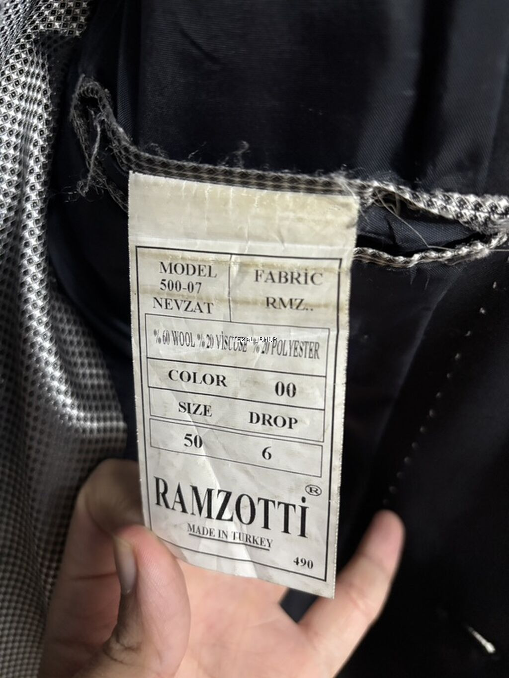 Ramzotti klassik kişilər üçün pencək - Brend: Ramzotti (Made in - şəkil 2
