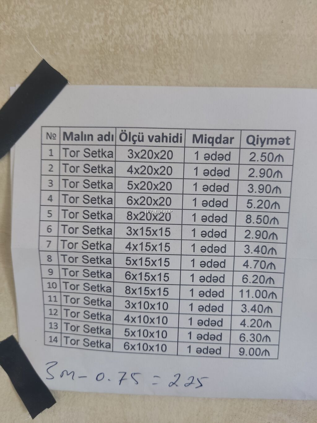 12 Lik Armatur 0.70 qepik. ⬇️ Setka Katinka Rus. Xamut ⤵️ ------- - şəkil 3