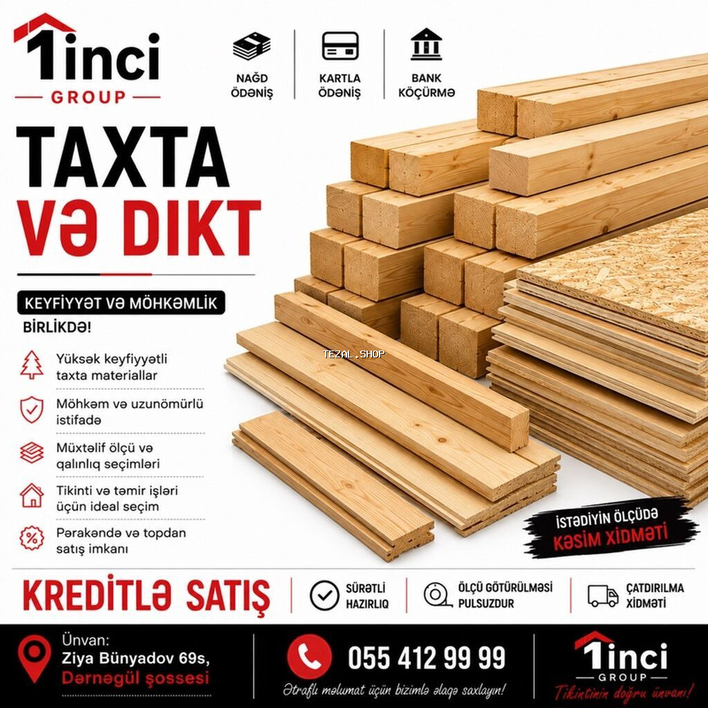Taxta və Dikt – keyfiyyət və möhkəmlik birlikdə! - Yüksək keyfiyyətli