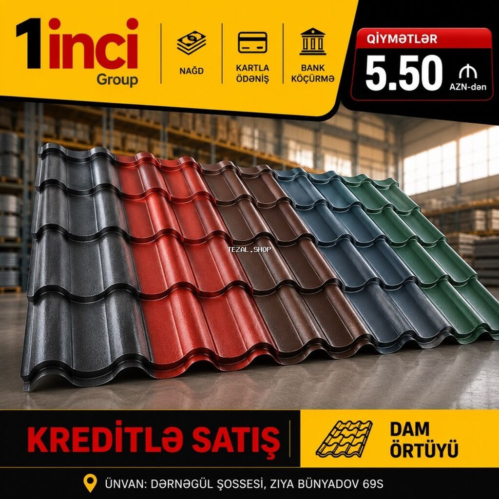 Metal dam örtükləri, rəng - Qırmızı, Kredit var - şəkil 2