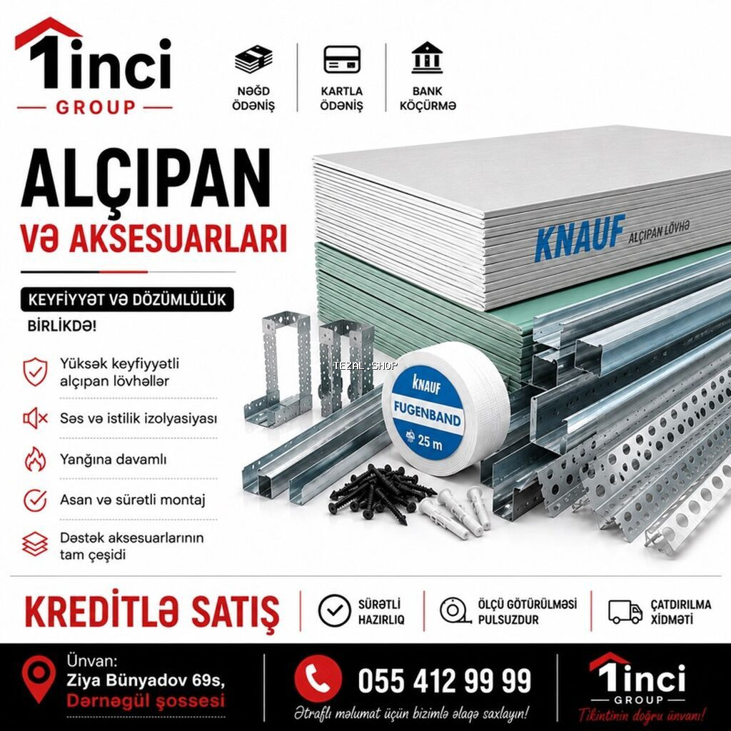 ALÇIPAN VƏ AKSESUARLARI – 1inci Group Keyfiyyət və dözümlülük bir