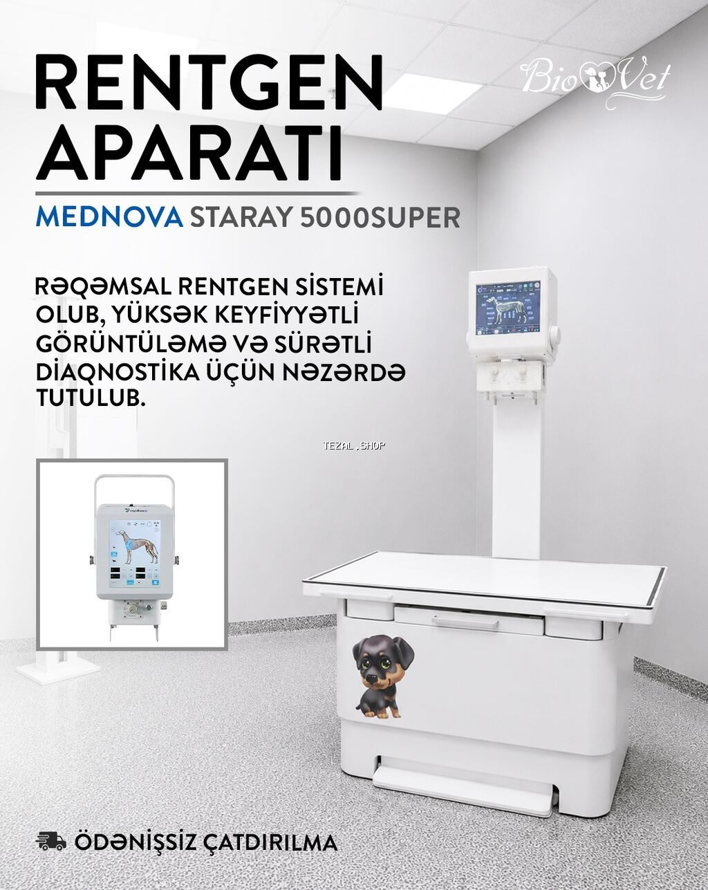 MEDNOVA STARAY 5000SUPER rəqəmsal rentgen aparatı - Yüksək