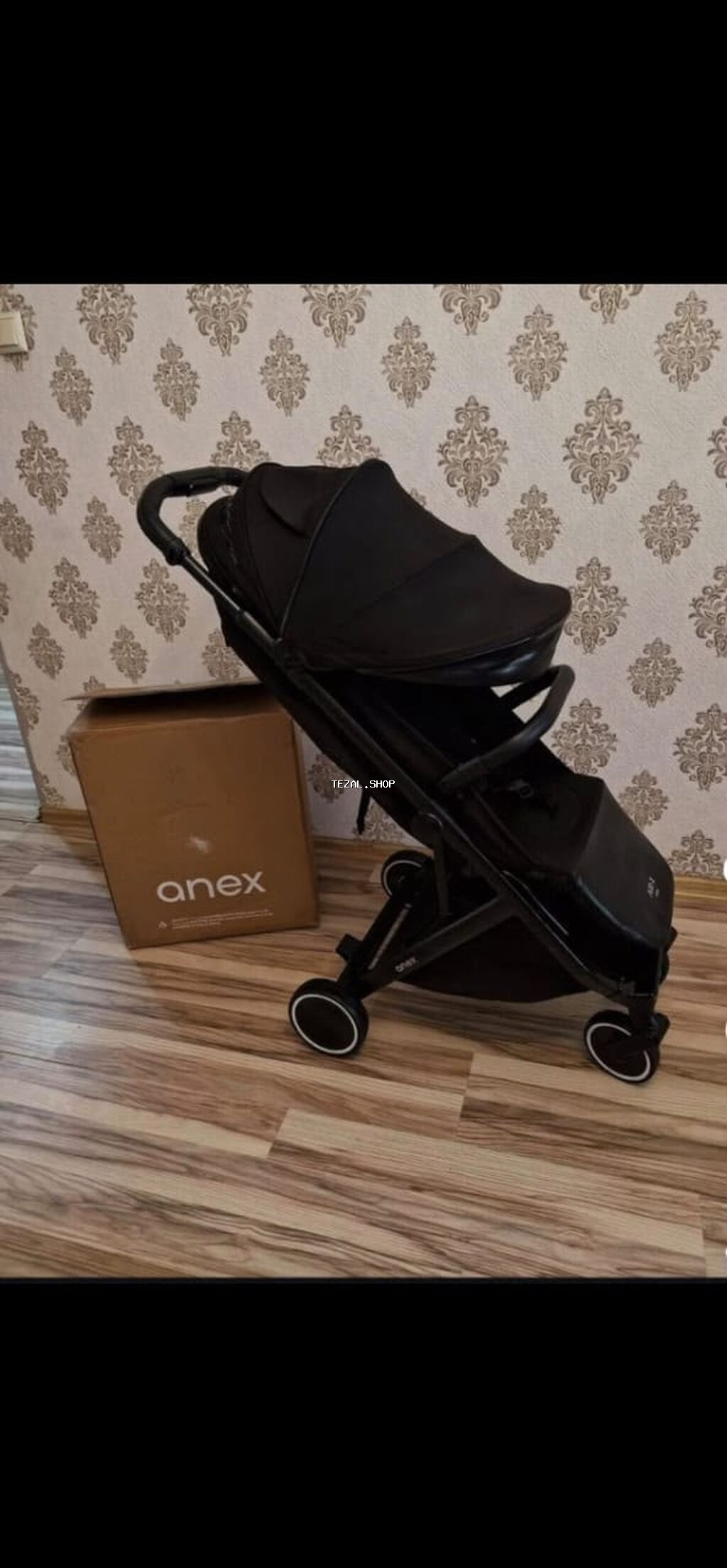 Anex Air X uşaq arabası – qara rəng - Yığcam, yüngül və şəhər üçün