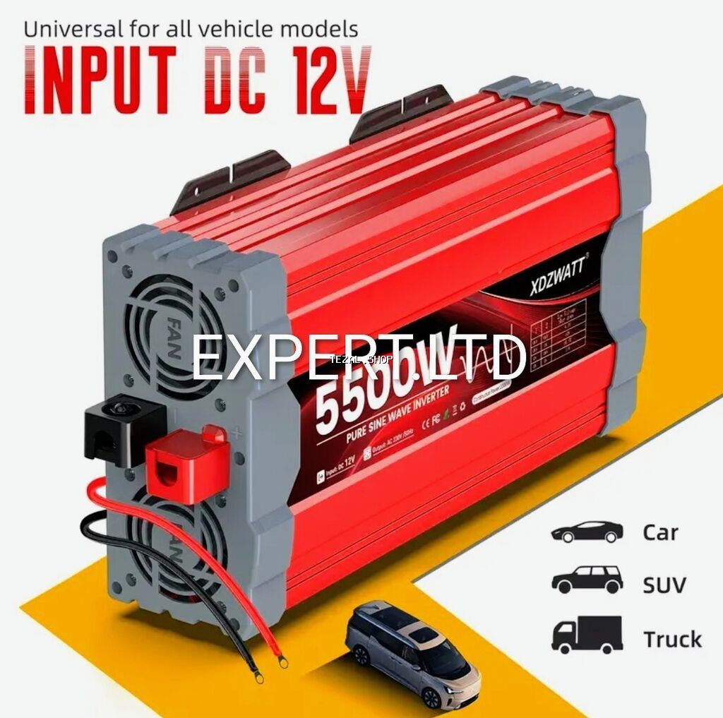 Yeni Inverter, 100-300 Vt, 12 - 220 volt, Ünvandan götürmə, Ödənişli çatdırılma - şəkil 2