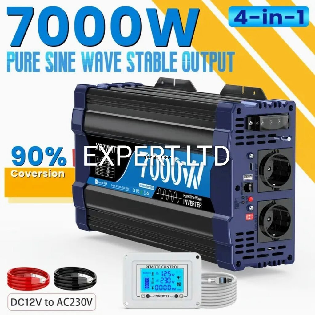 Yeni Inverter, 100-300 Vt, 12 - 220 volt, Ünvandan götürmə, Ödənişli çatdırılma - şəkil 5
