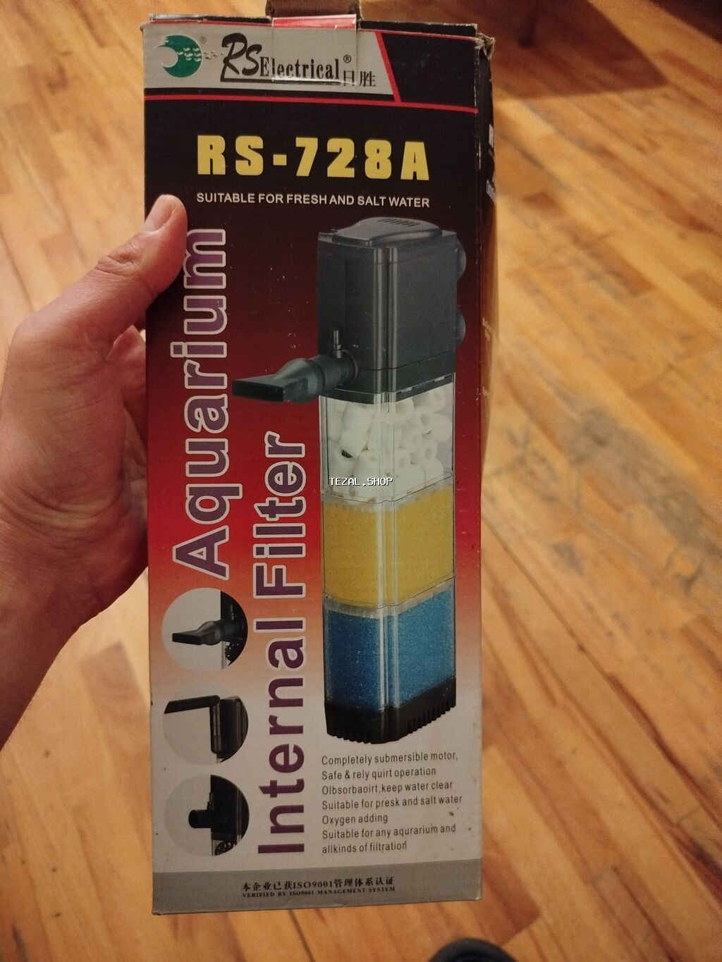 RS Electrical RS-728A akvarium daxili filteri Mehsulu Yeni