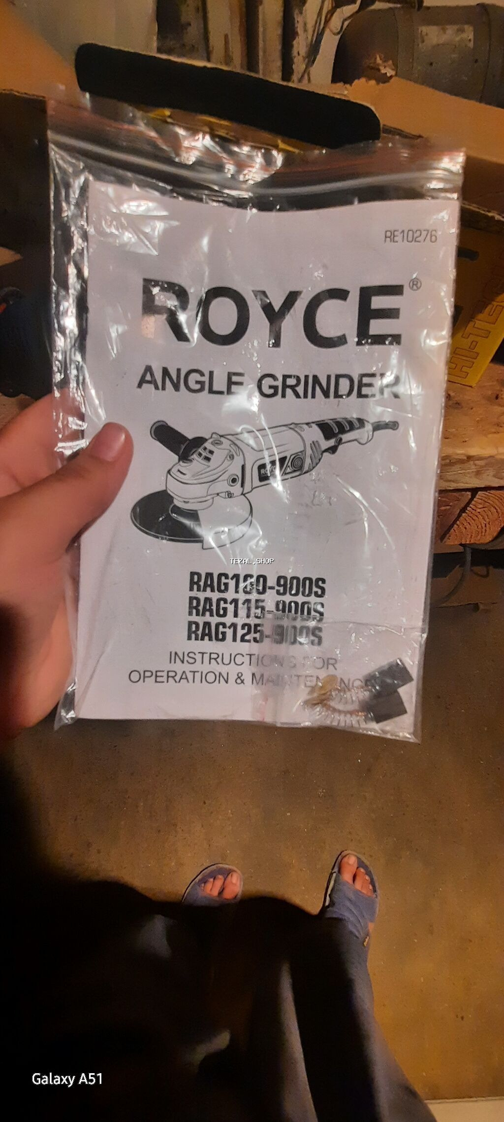 ROYCE RAG125-900S bucaqslı daşlama (Angle Grinder) Texniki