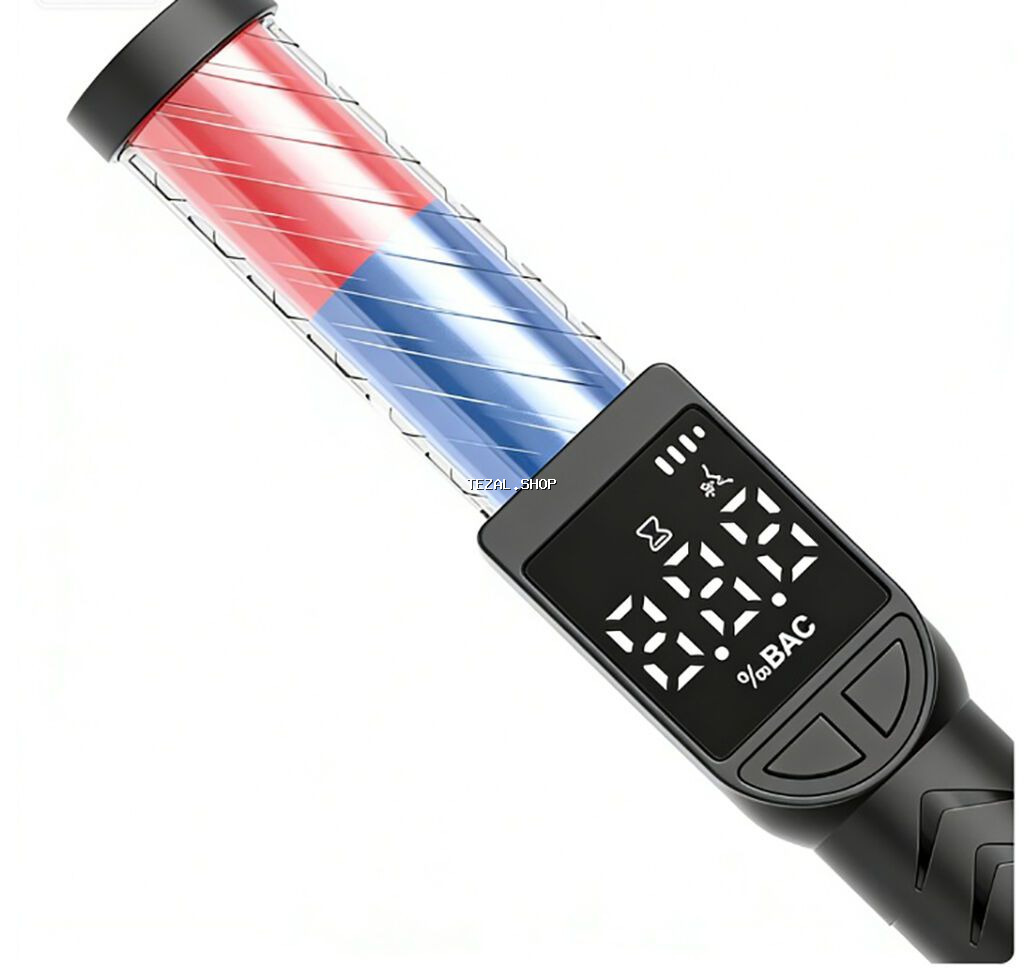 Alkoqol Tester – LED siqnal çubuğu və nəfəs analizatoru birində -
