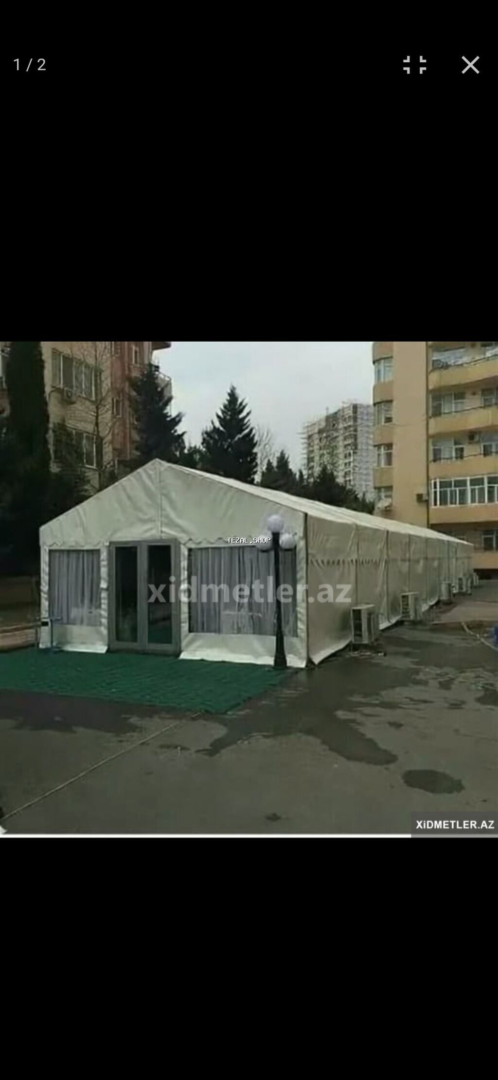 Vip ve sadederi cadırların qurulması.  Sifarise uyğun ehsan süfresinin