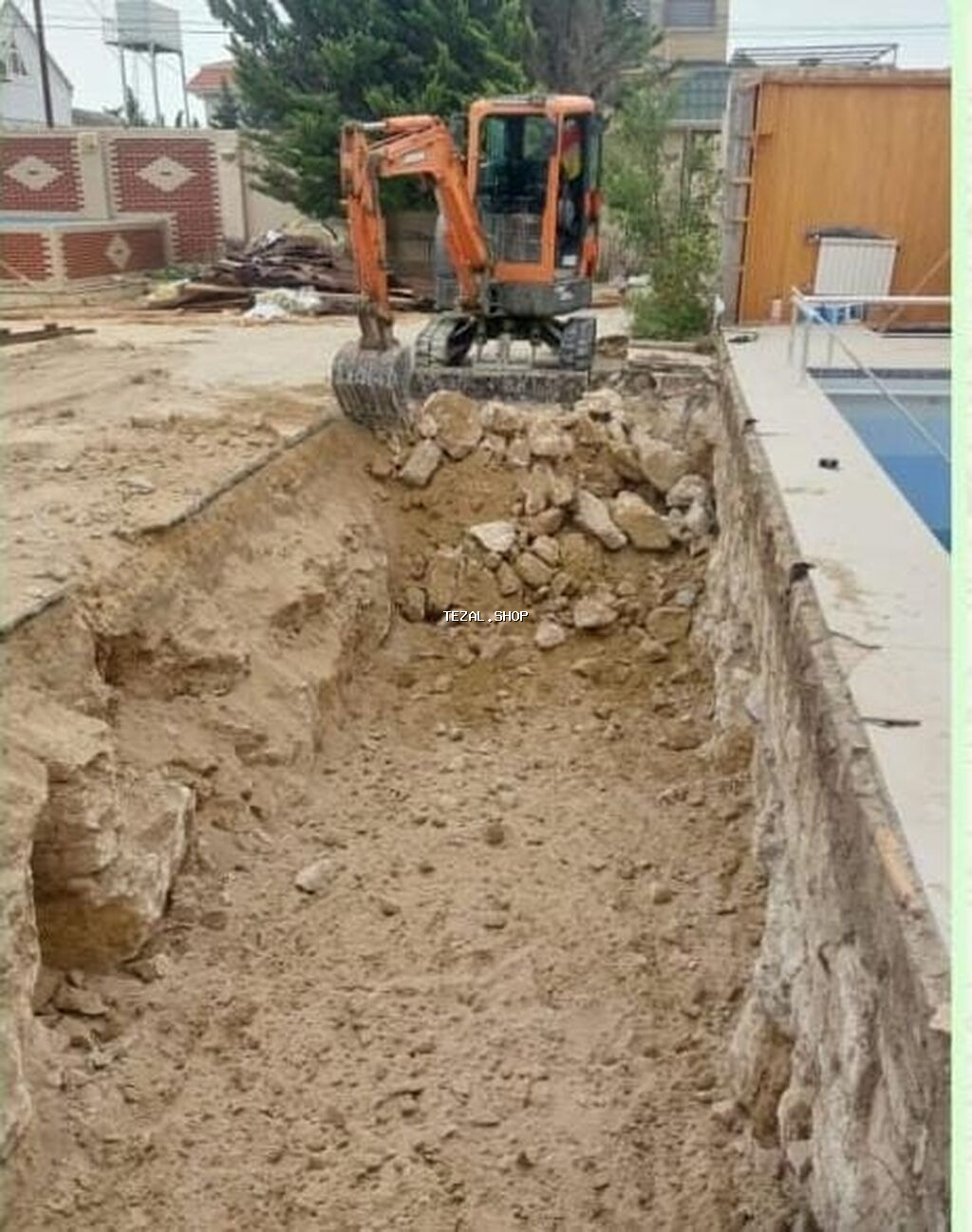 Doosan DX35Z mini ekskavator ilə yerqazma və demontaj xidməti Təqdim - şəkil 3