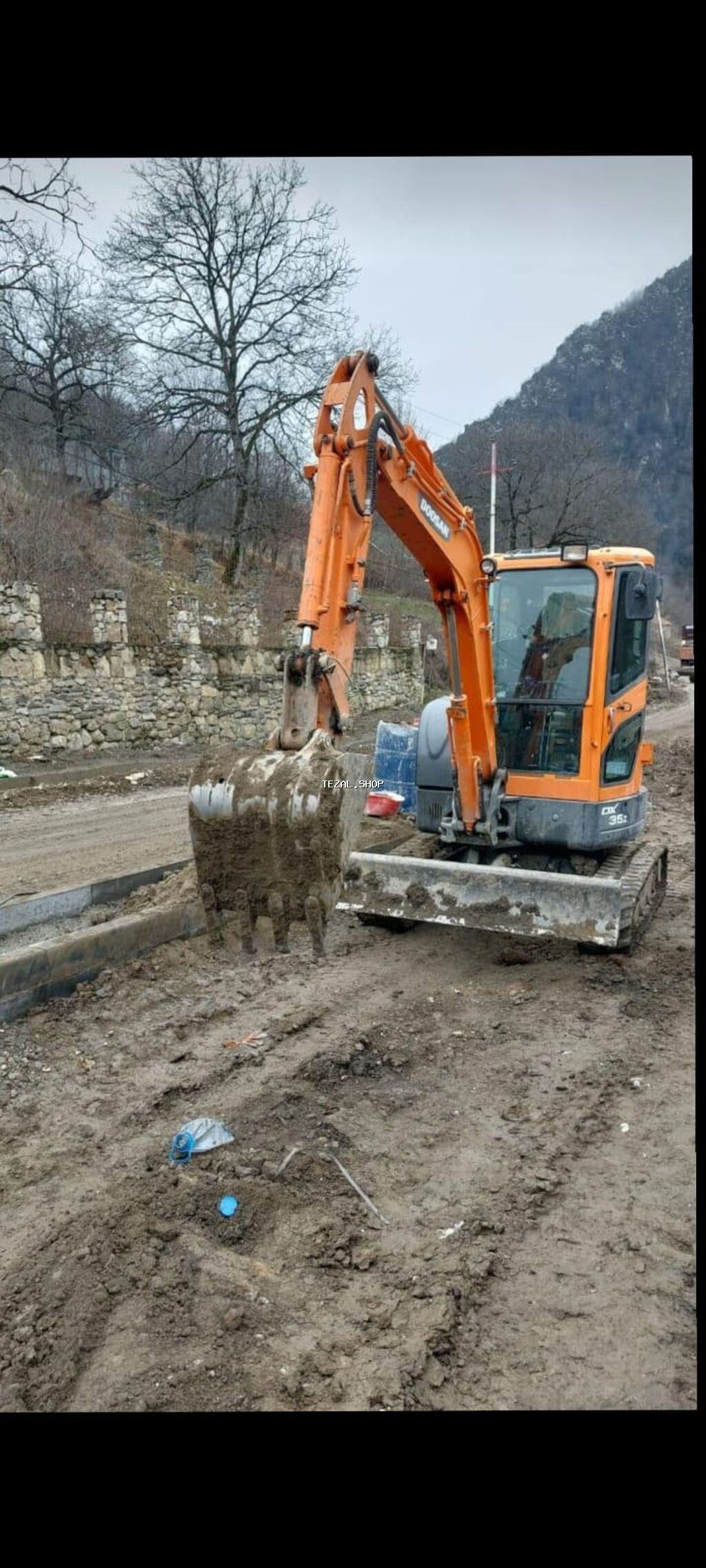 Doosan DX35Z mini ekskavator ilə yerqazma və demontaj xidməti Təqdim - şəkil 4