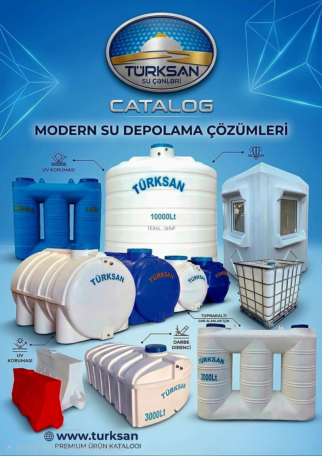 Bak, Plastik, Yeni, Ödənişli çatdırılma, Ünvandan götürmə