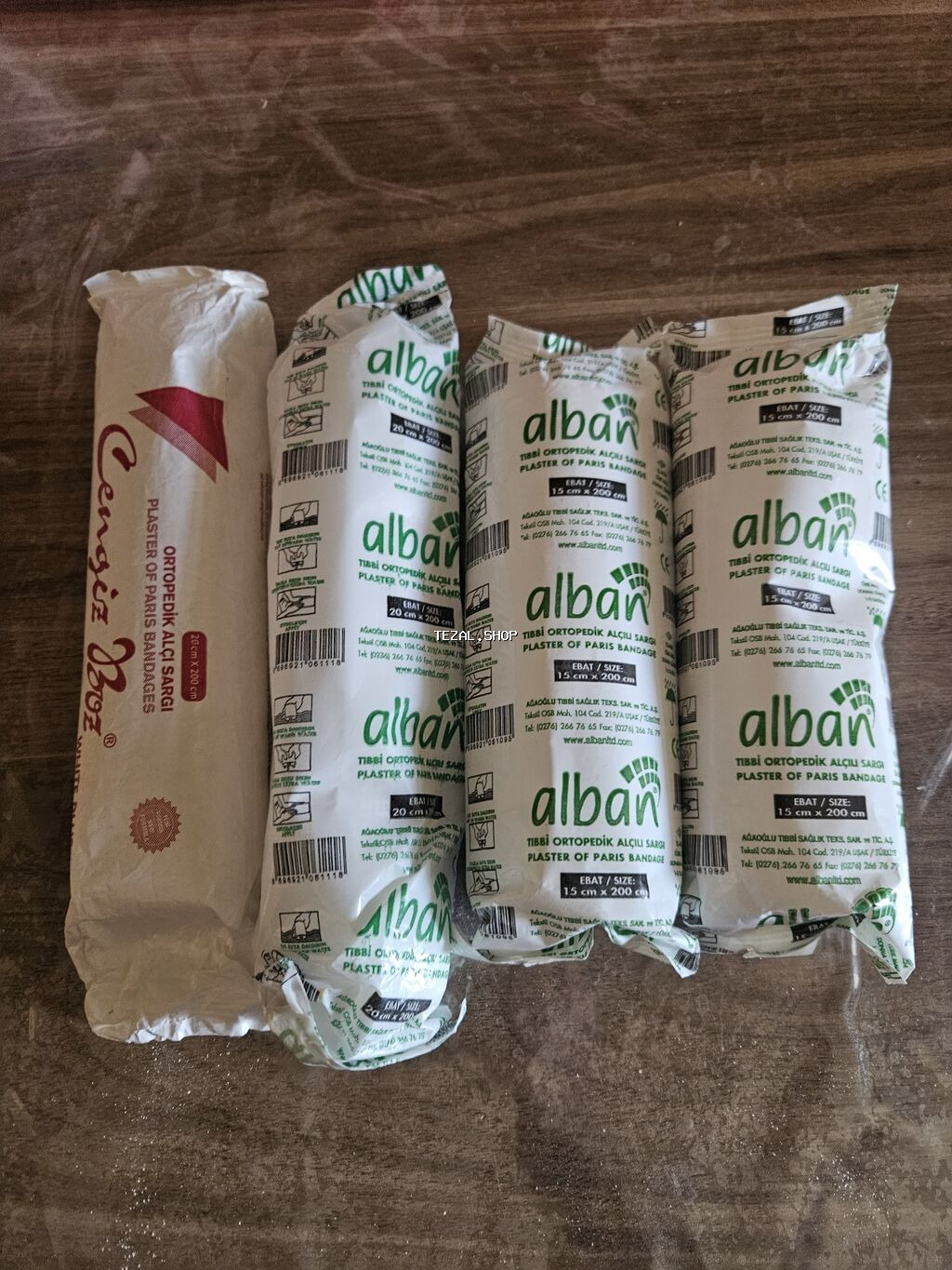 Tibbi Ortopedik Alçı Sarğı dəsti gips 4 man