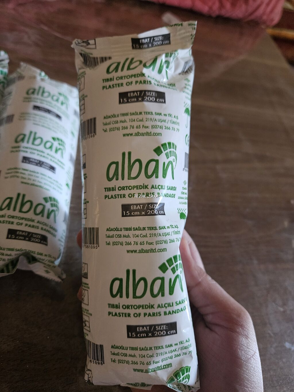 Tibbi Ortopedik Alçı Sarğı dəsti gips 4 man - şəkil 2