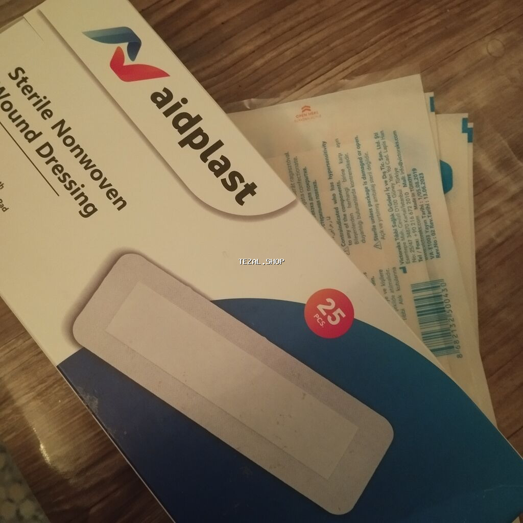 25x16 sm!!! Aidplast Steril Nonwoven Wound Dressing – 30 ədəd ümumi