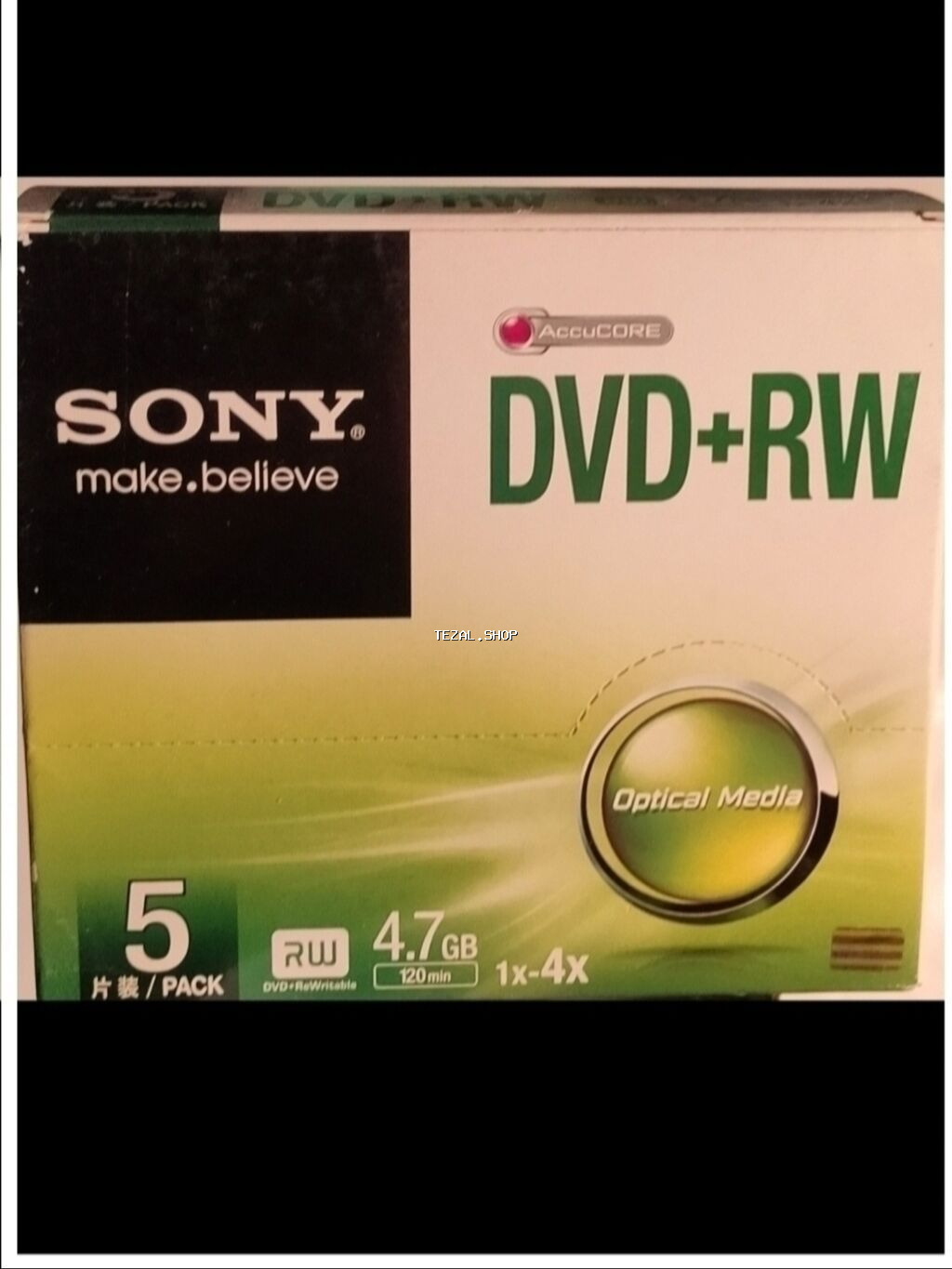 Məhsul: Sony DVD+RW Optik Disklər (AccuCORE seriyası) Disklərin bir
