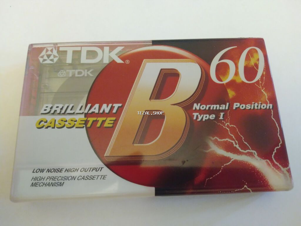 Zavod plyonkasında TDK B60 audio kaseti (Yeni). Kolleksiyaçılar və