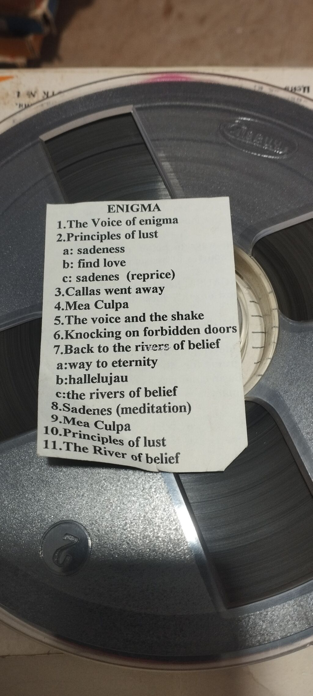 Məhsul: Maqnitofon lentində “Enigma – MCMXC a.D.” albomu (tracklist