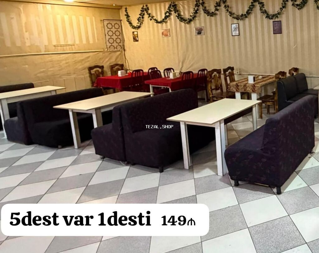 Kafe restoran uçun 5kompekt divan desti bir dest 149₼ 1deste