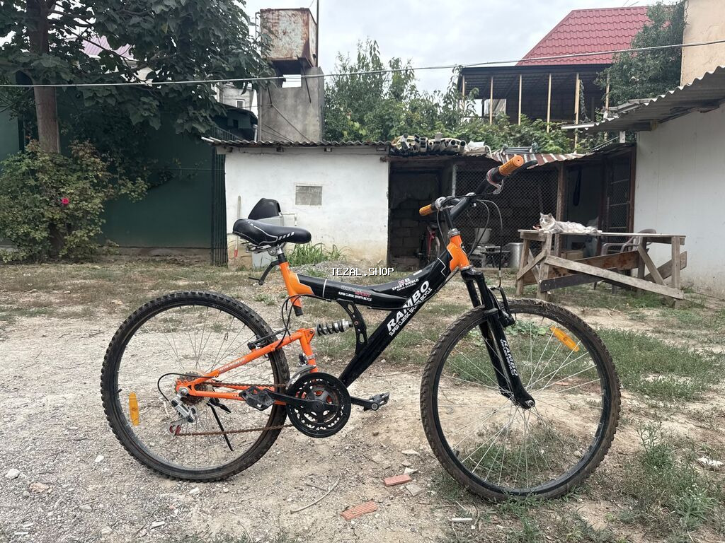 Satilir Təkər: təxminən 26" Tip: dağ/MTB Çərçivə: polad, arxa və ön - şəkil 4