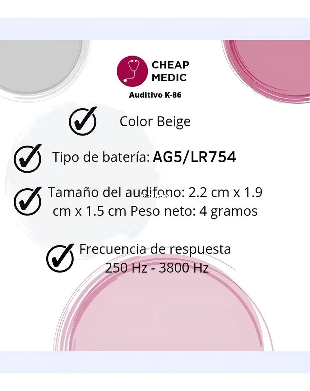 AXON K-86 qulaqeşitmə aparatı çatdirilma var ünvana - Qulaqdaxili - şəkil 4