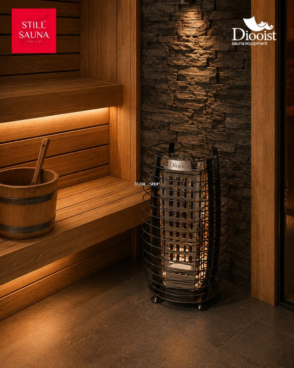 SAO Sauna Heater SAO modeli müxtəlif həcmli saunalar üçün effektiv və
