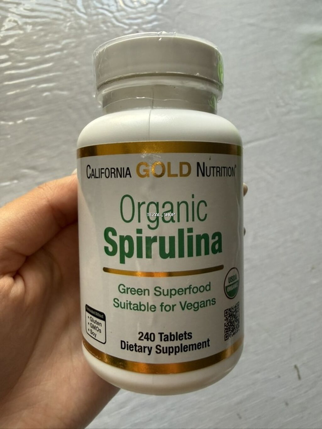 Məhsul: California Gold Nutrition Organic Spirulina Gənclik metrosuna