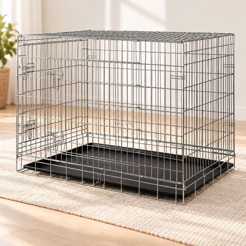 Trixie itlər üçün yığılan metal qəfəs – 64 × 54 × 48 sm Təsvir: Trixie
