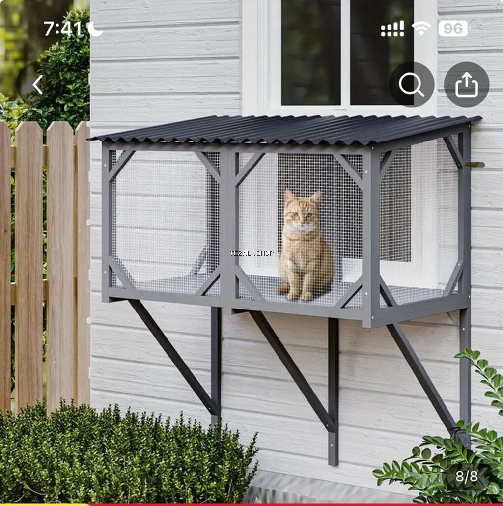 Pəncərə üçün “catio” – pişiklər üçün açıq, təhlükəsiz balkon-kafes - - şəkil 2
