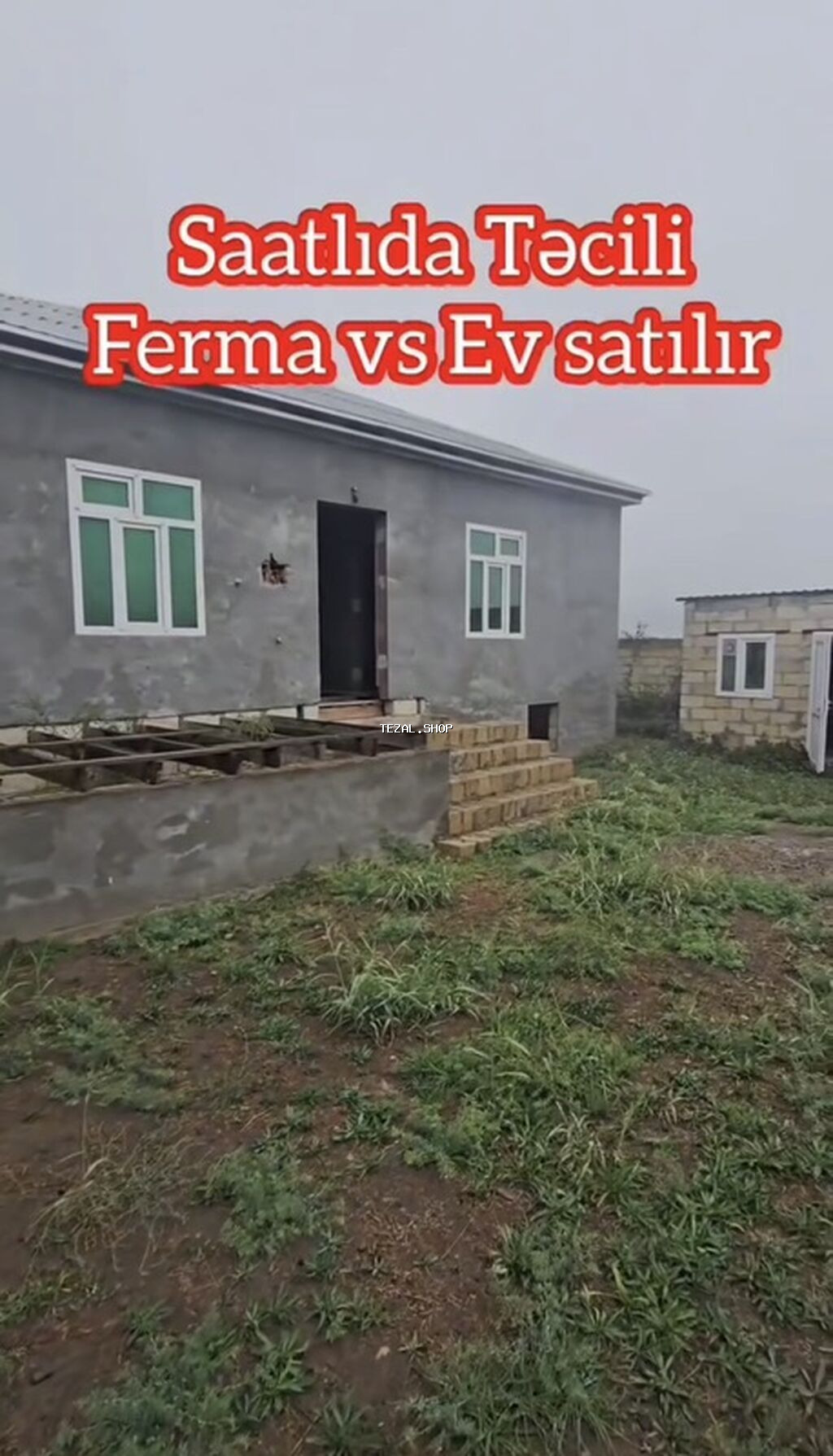 Satılır: Saatlı rayonu, Bəylər kəndində ferma və yaşayış evi kompleksi