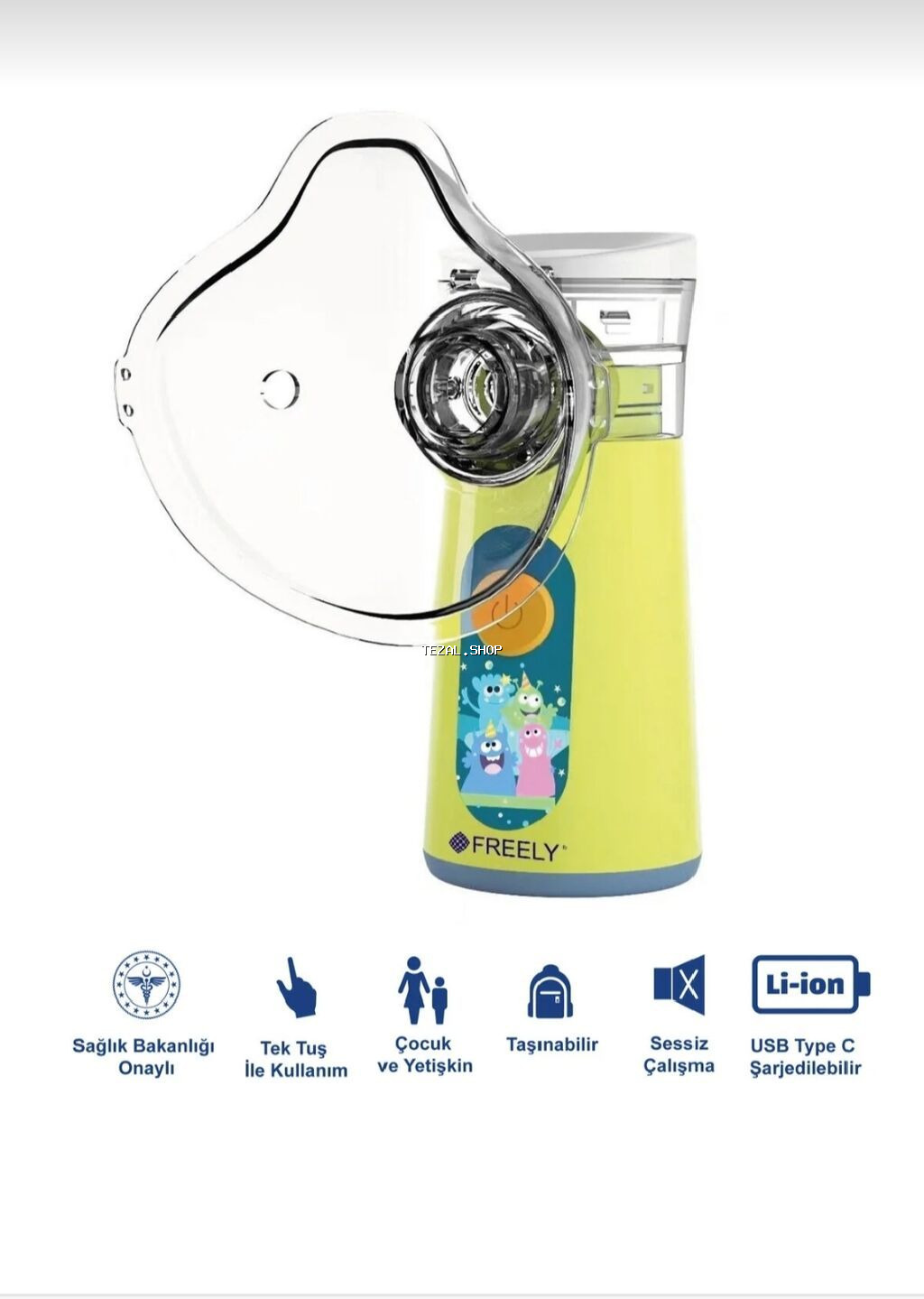 Məhsul: FREELY Mesh Nebulizer Qiymətə metrolara çatdırılma daxildir - şəkil 3