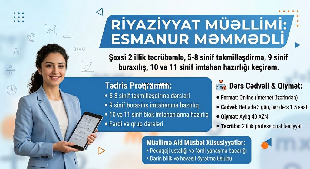 Müəllim, Riyaziyyat, 1-2 illik təcrübə