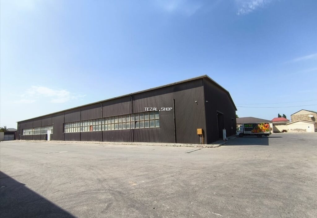 İcarəyə anbar sahəsi 1450 kvm,hundurluk 6.5 m, 2 mərtəbə Ofis binasi Bakı — TezAl.shop