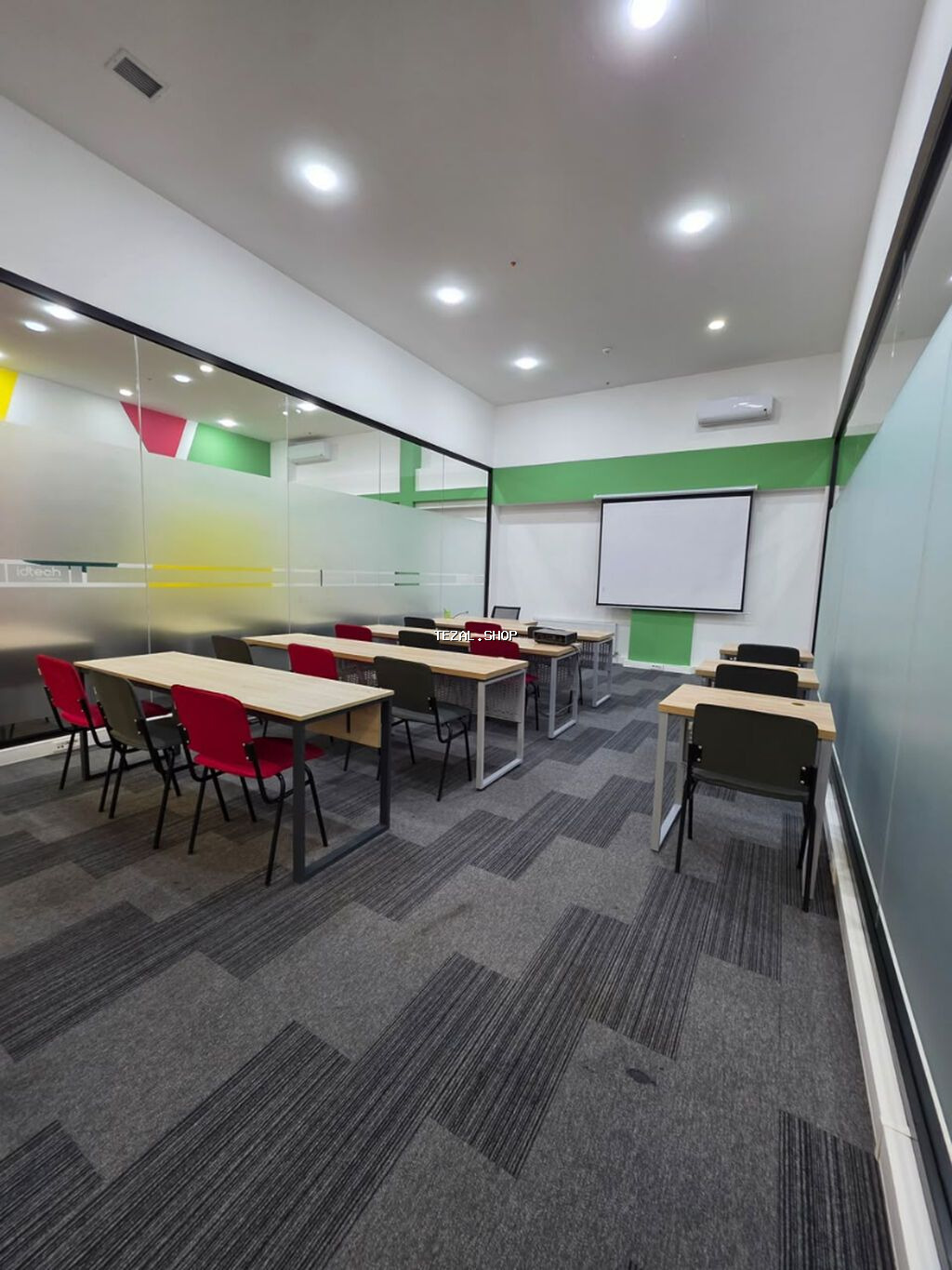 XƏTAİ m. / PARK AZURE - TAM HAZIR TƏLİM VƏ OFİS OTAĞI İCARƏYƏ VERİLİR - şəkil 4