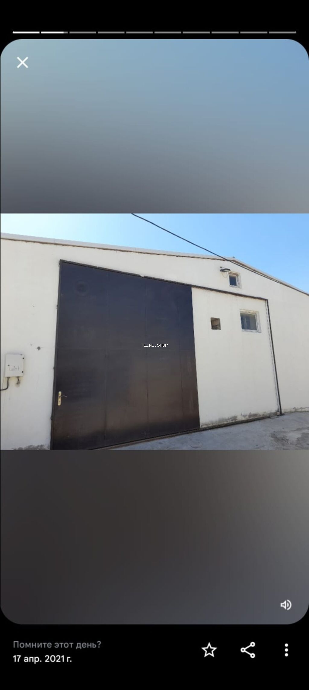 Anbar/Werkshop sahəsi - Geniş metal qapılı, yük maşınının girişinə