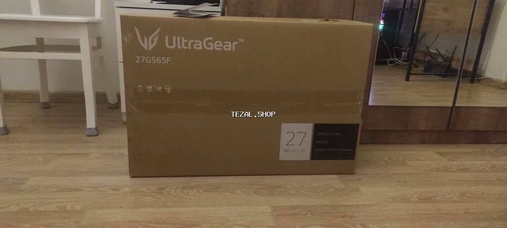 LG UltraGear 27GS65F 180hz Monitor yeni ideal vəziyyətdədir, qutusu - şəkil 2