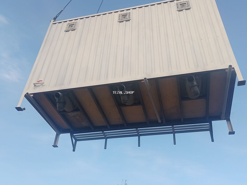 Konteyner tualet konteyneri 3 Kabinli Tualet - şəkil 2