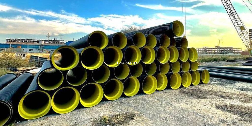 Kanalizasiya borusu, Plastik, 600 mm, Yeni