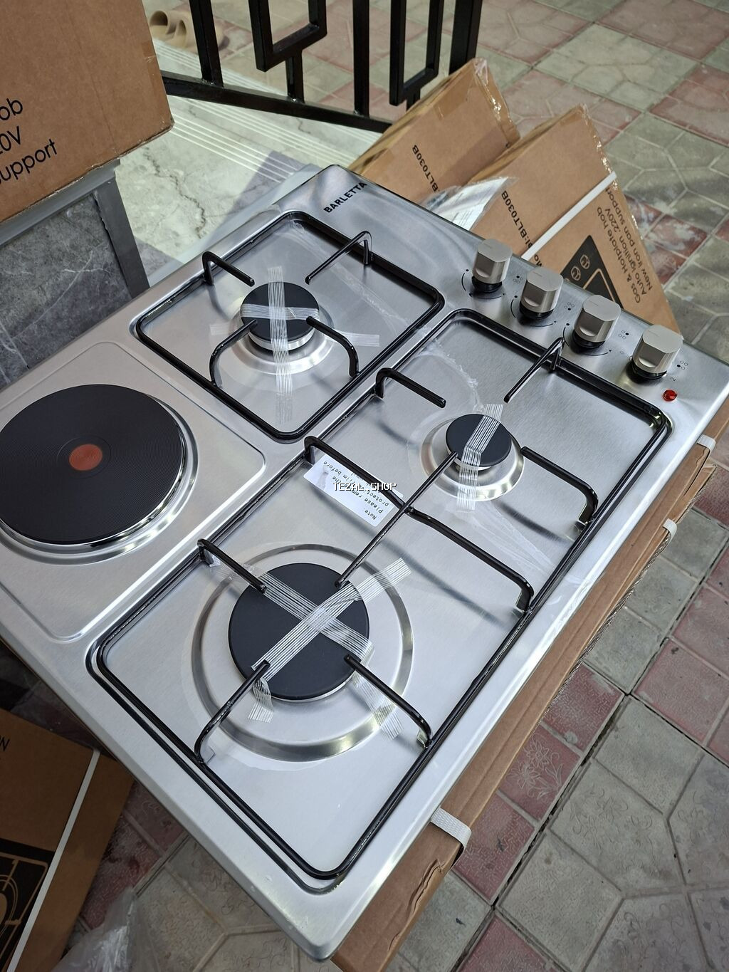 Qarışıq sobası Quraşdırılan, 4 gözlü, Yeni - şəkil 2