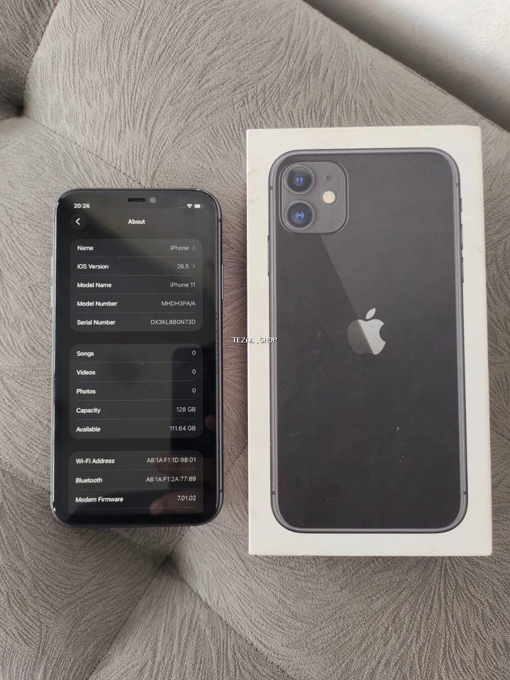 IPhone 11, 128 GB, Qara, Zəmanət, Kredit, Simsiz şarj - şəkil 4