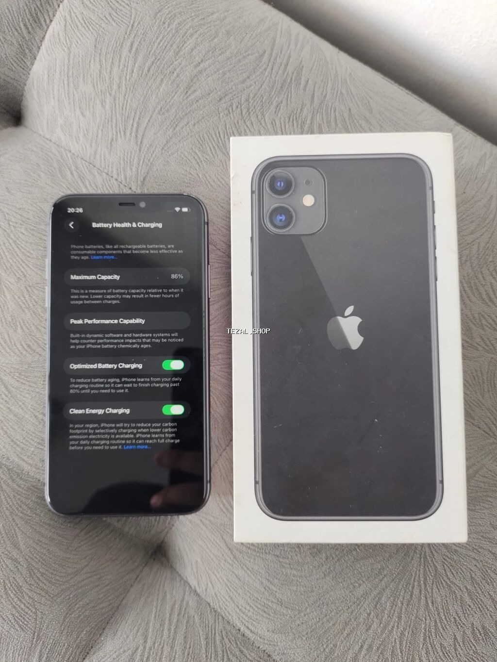 IPhone 11, 128 GB, Qara, Zəmanət, Kredit, Simsiz şarj - şəkil 5