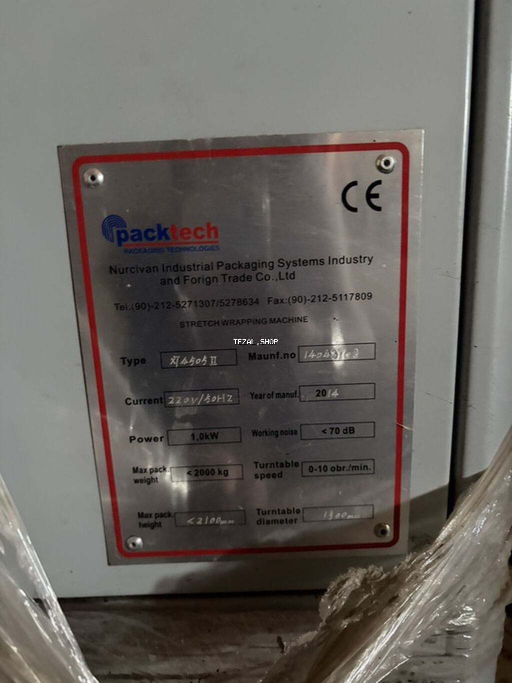 Packtech Stretch Wrapping Machine – paletləri streçlə bükmə avadanlığı - şəkil 3