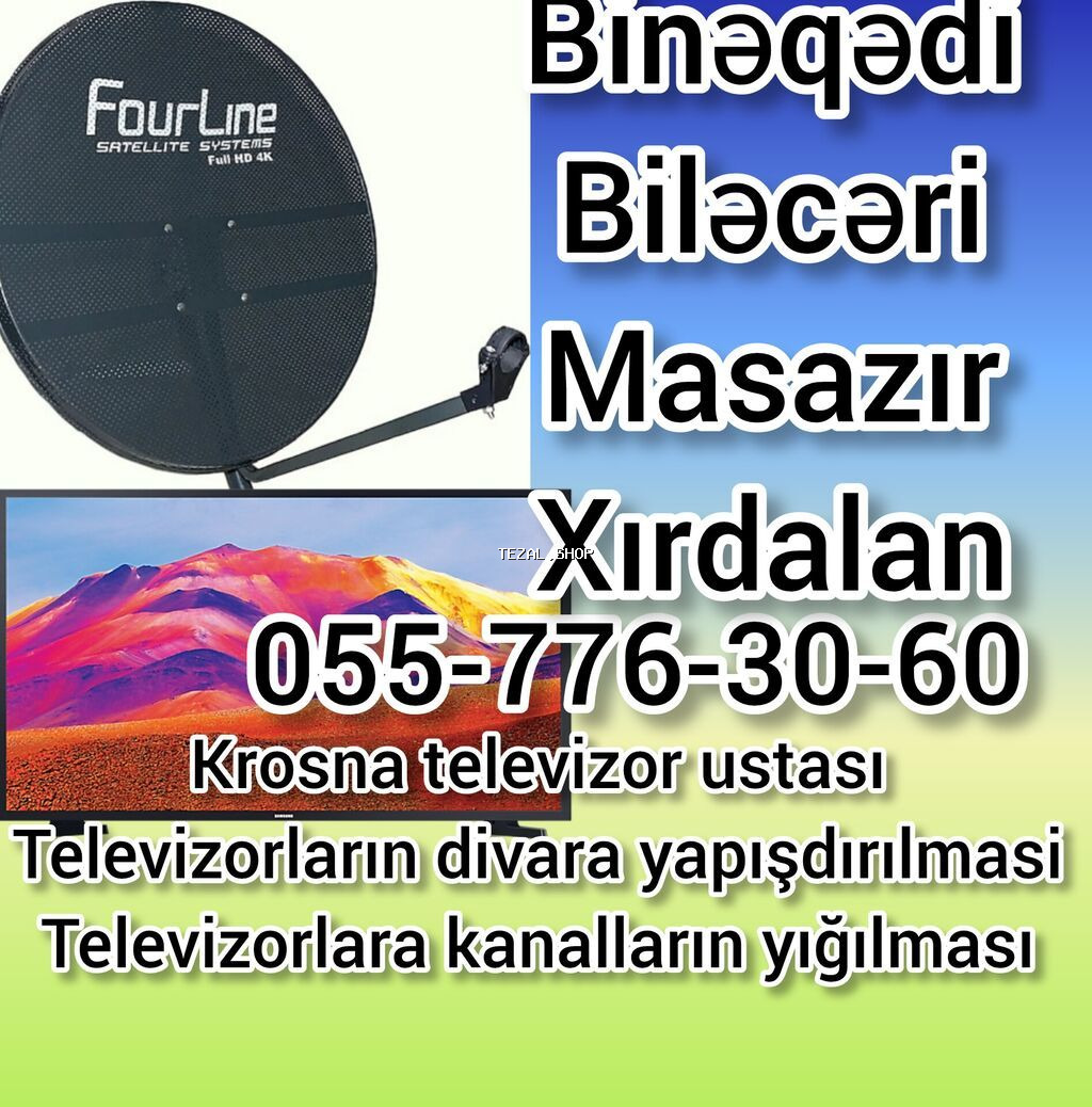 Peyk antenalarının quraşdırılması | Quraşdırılma, Təmir, Tənzimlənmə | Zəmanət