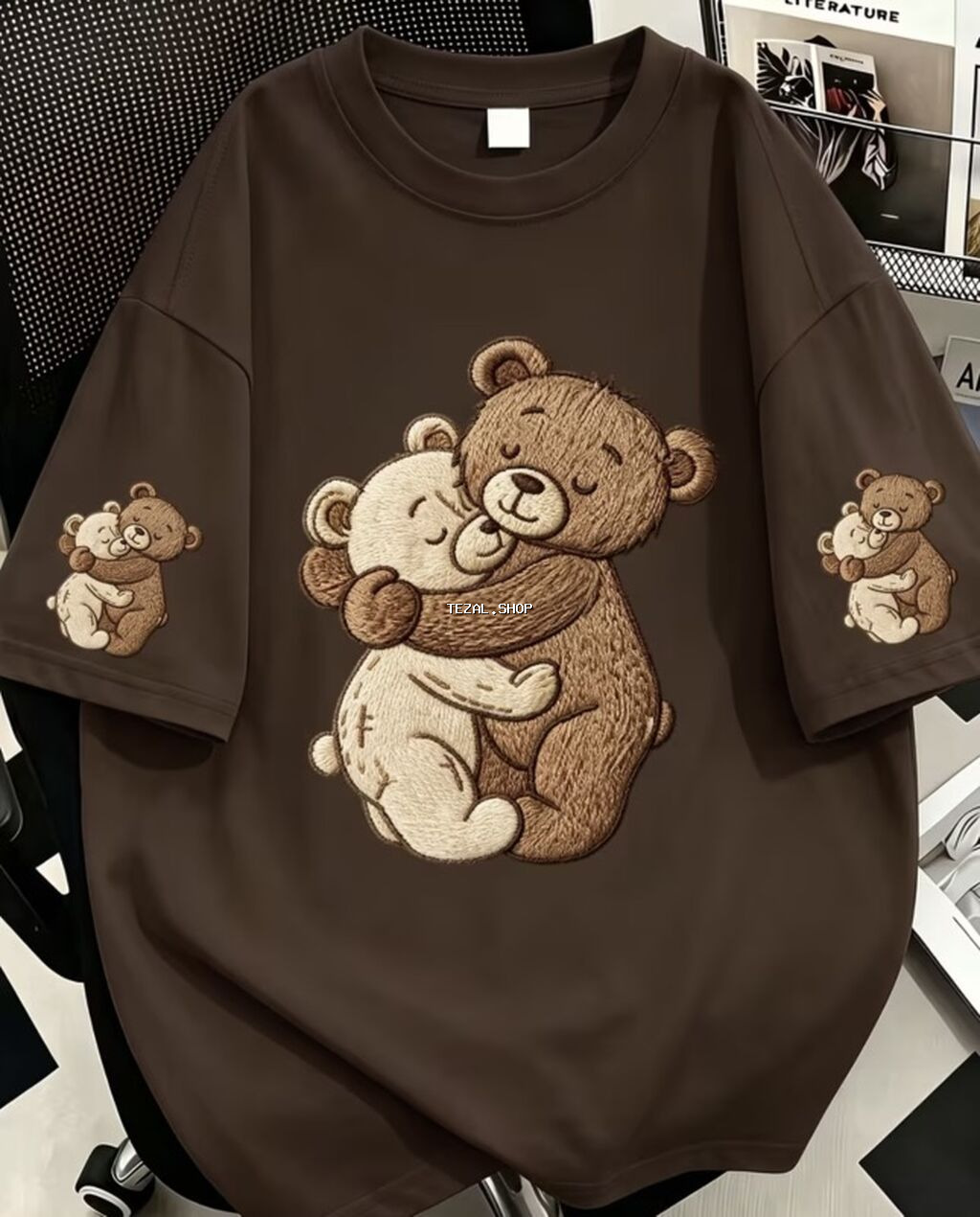 Unisex rahat gündəlik geyimlər – tematik printli dəstlər və t‑şörtlər - şəkil 2