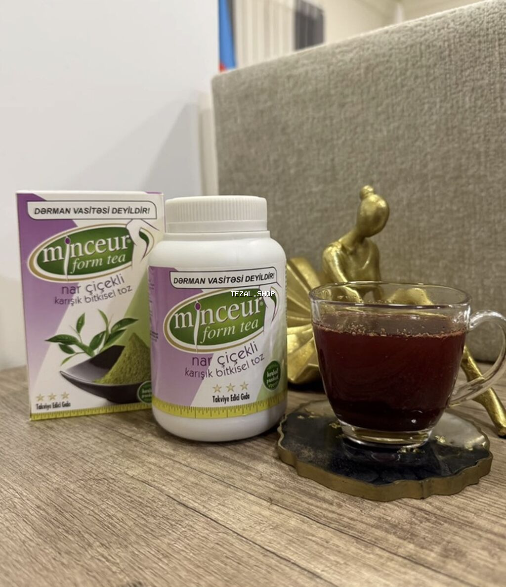 Minceur Form Tea – nar çiçəyi ilə qarışıq bitkisel toz Məhsul