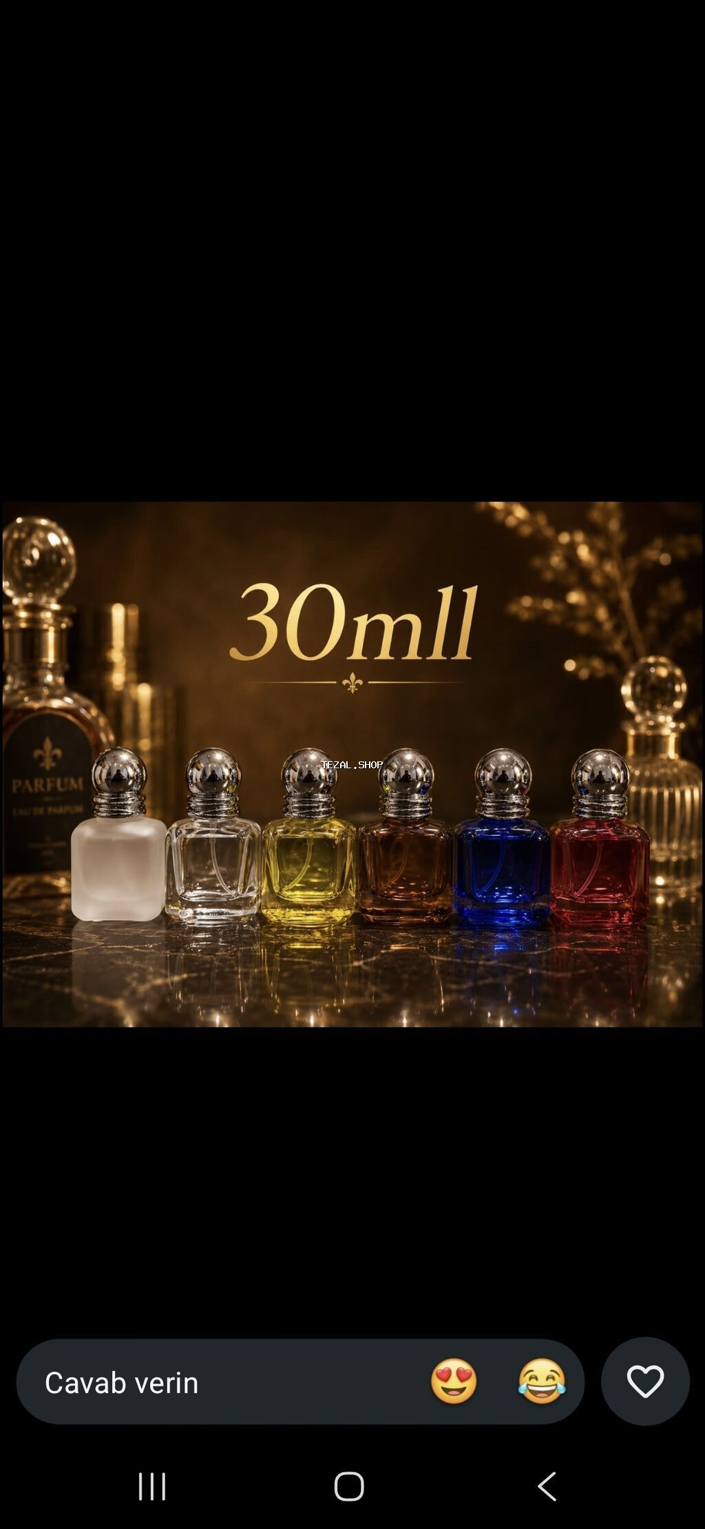 Məhsul: 30 ml ətir şüşələri və Slim Lux Coffee Premium 1) 30 ml ətir