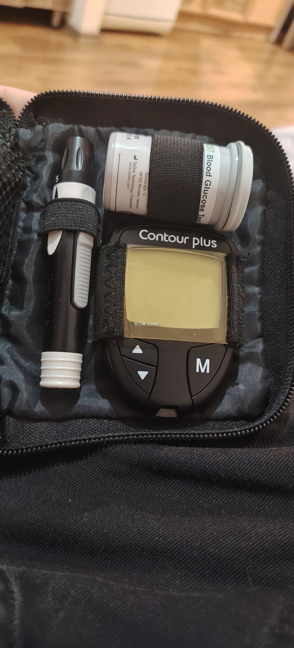 Contour Plus qlükometr dəsti Məhsul tərkibi: - Contour Plus qan